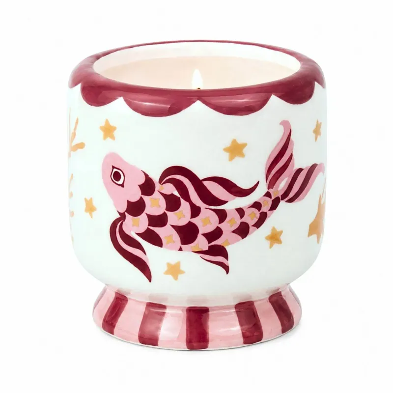 Candle - Dopo Painted Koi: Ocean Tide