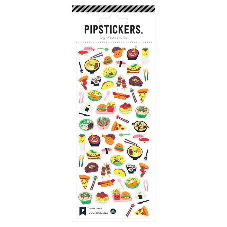 Pipsticks Sticker Sheet (Rectangle) - Cuisine Cuties