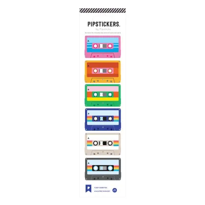 Pipsticks Sticker Sheet (Rectangle Small) - Fuzzy Cassettes