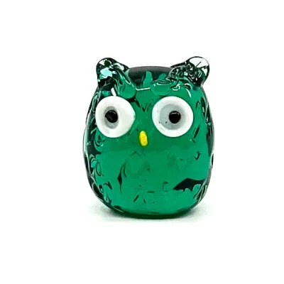 Tiny Glass Trinket -  Owls