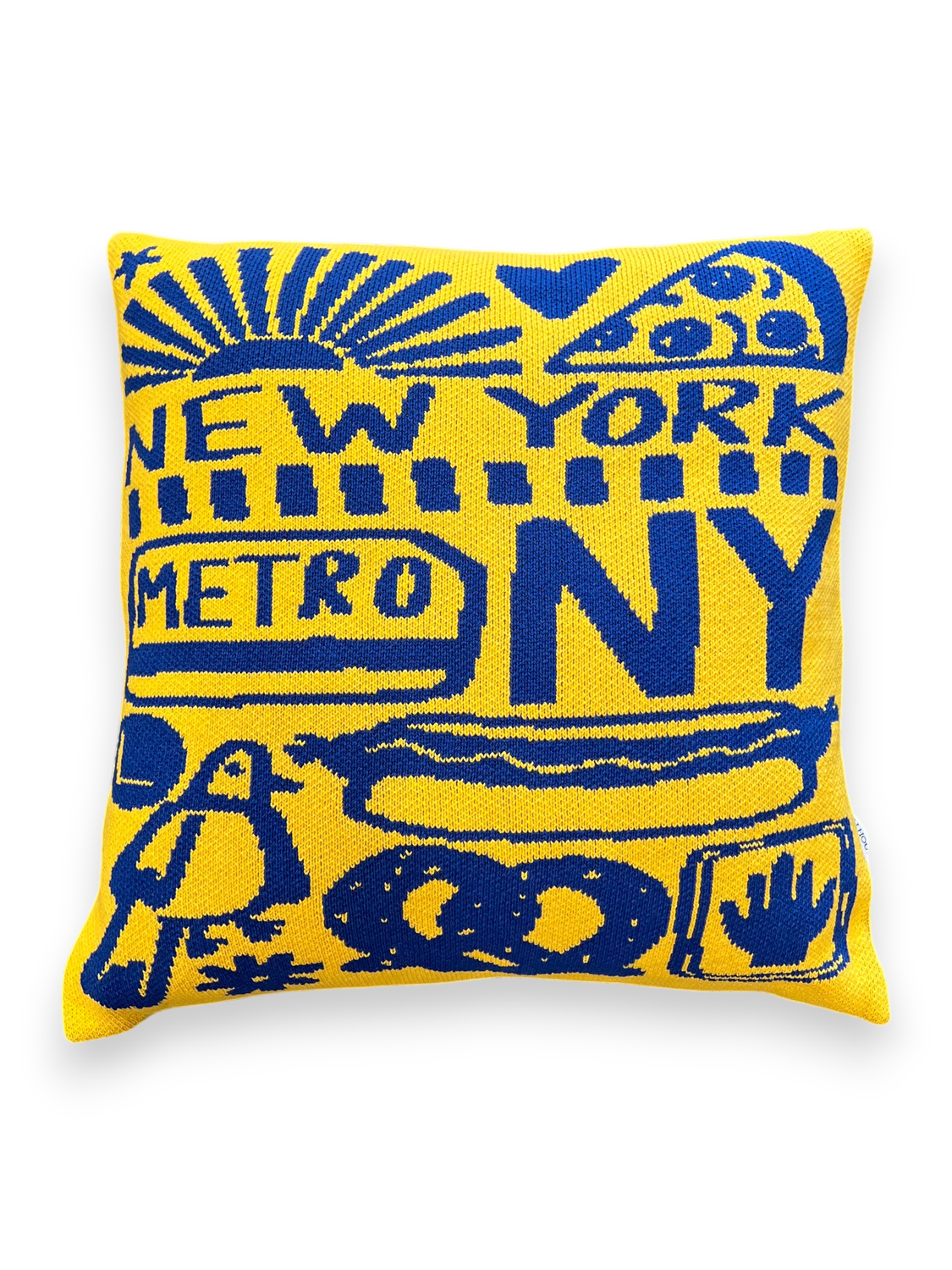 Pillow -  NY Yellow &amp; Blue