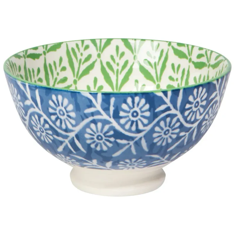 Bowl - 4" Green Leaf