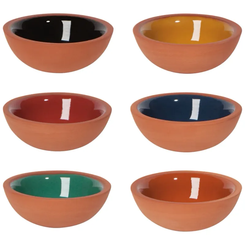 Pinch Bowl - Set of 6: Terracotta Kaleido