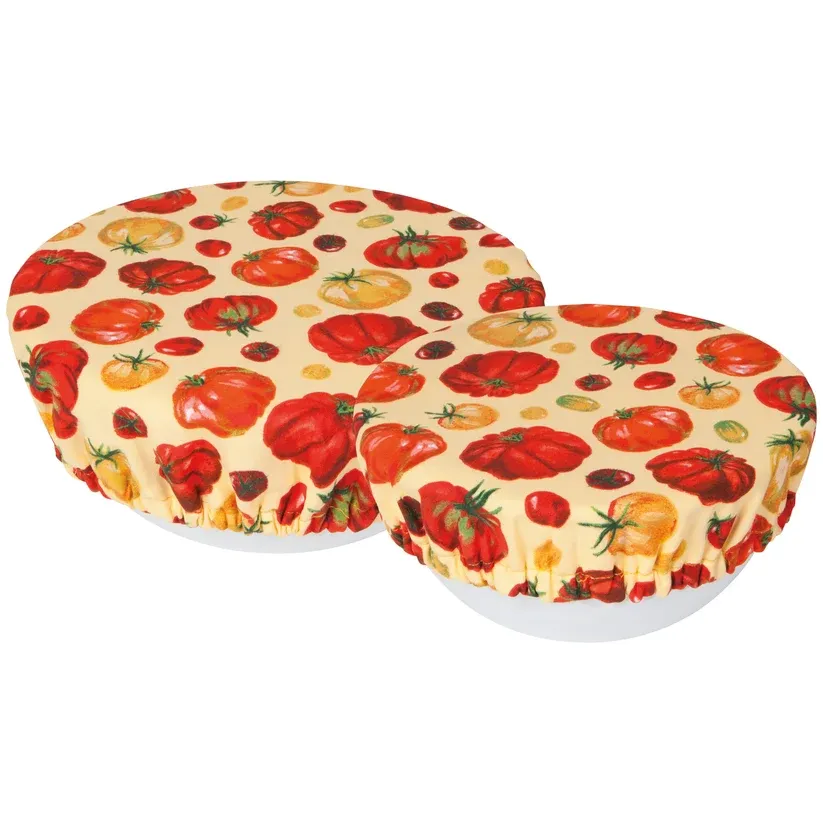 Bowl Covers - Set of 2: Heirloom Tomatoes
