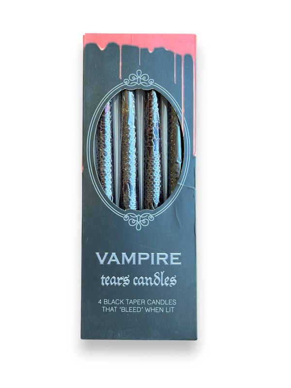 Tapered Candles - Vampire Tears set of 4