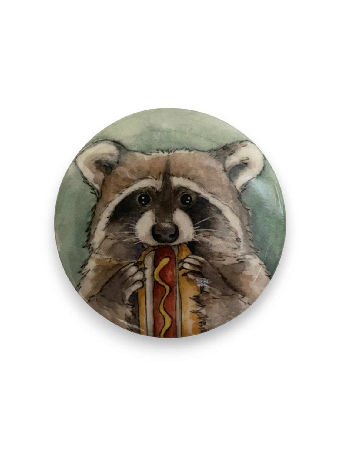 Magnet - Hot Dog Raccoon