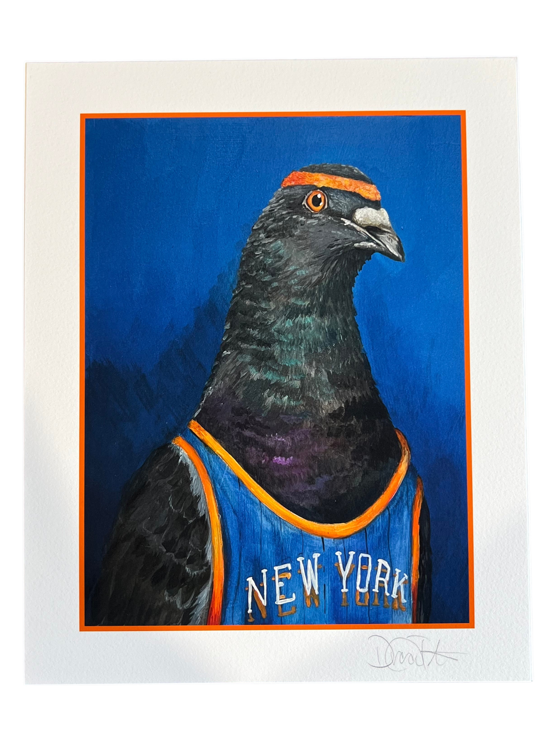 Art Print - 8x10: NYC Knicks Pigeon