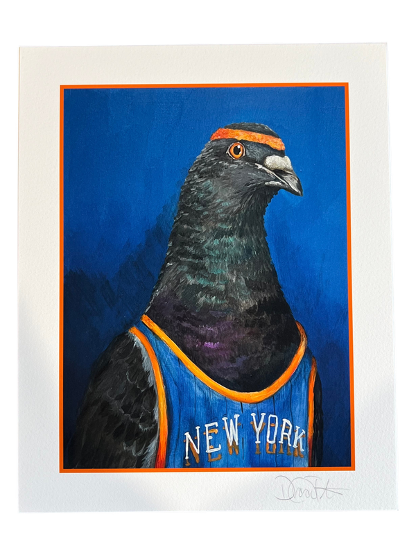 Art Print - 8x10: NYC Knicks Pigeon