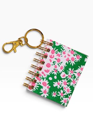 Bag Charm Mini Notebook - Aster Floral