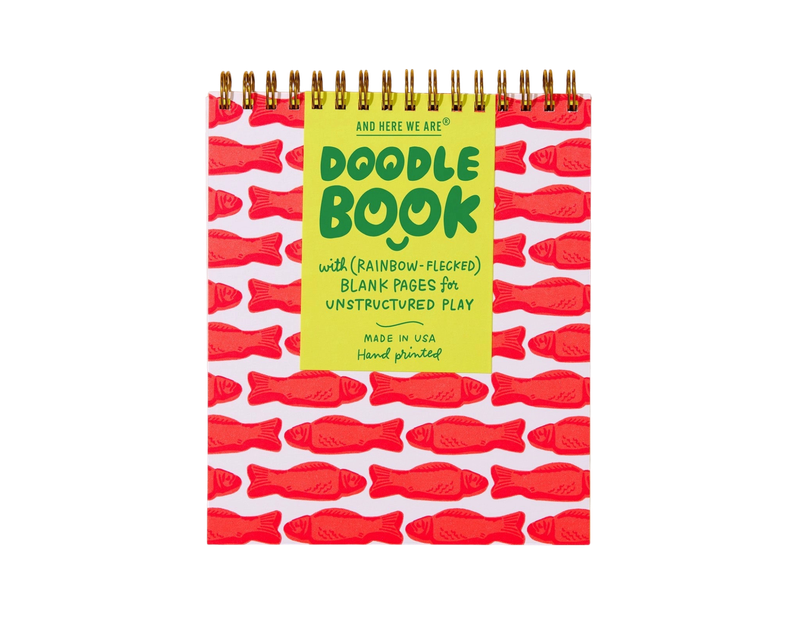 Notebook - Spiral Red Gummy Fish