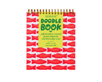 Notebook - Spiral Red Gummy Fish