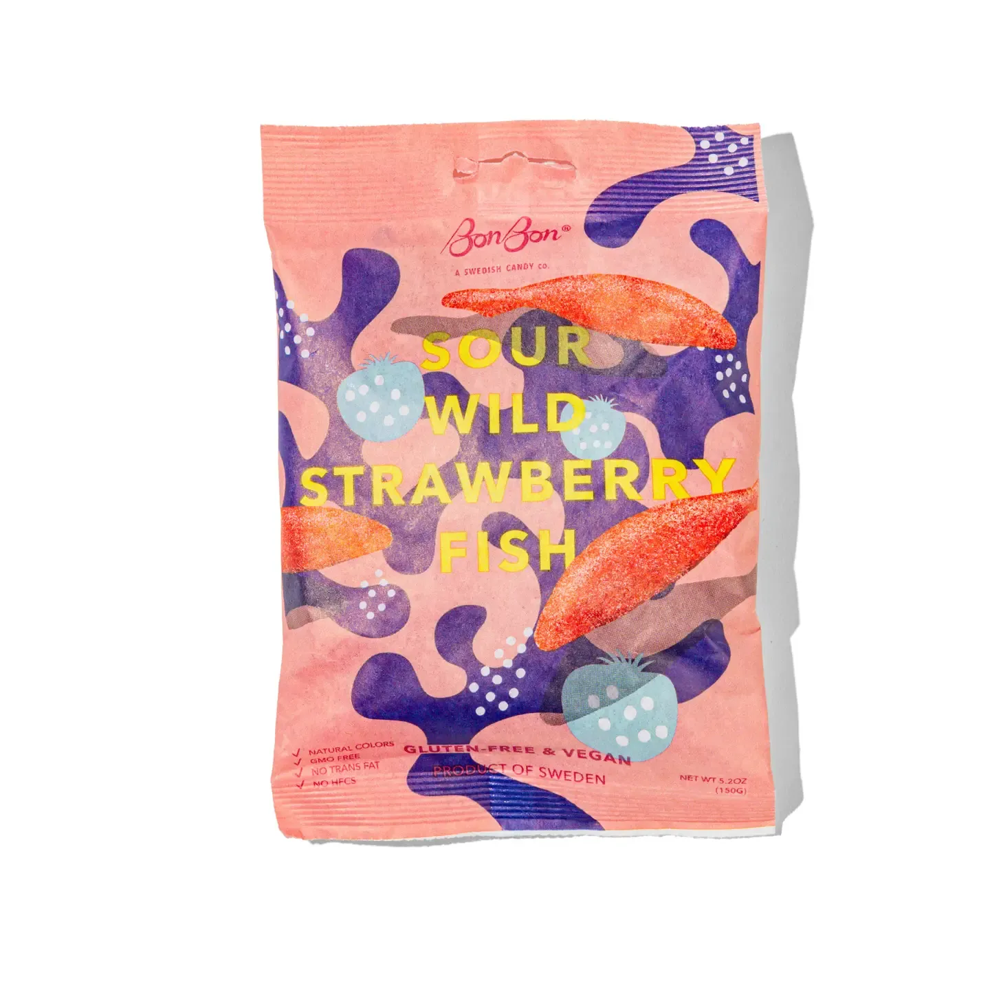 BonBon Candy - Sour Wild Strawberry Fish