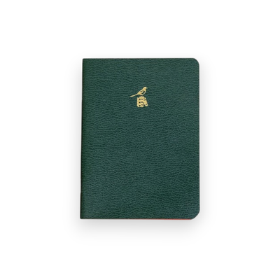Journal - Soft Cover Medium Lined: Green w/ Red Edge