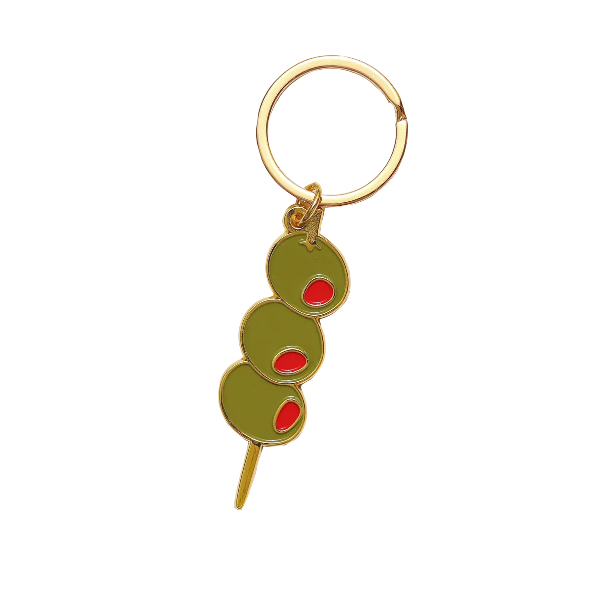 Keychain Bag Charm - Enamel Olives