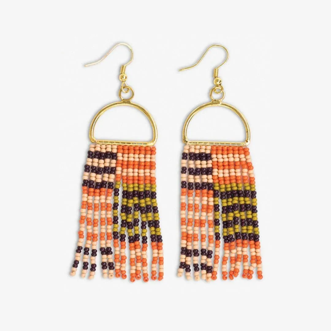 Earrings - Beaded: Allison Striped Jaipur