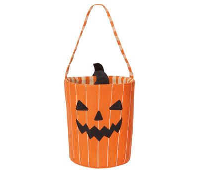 Halloween Candy Bucket - Boo Crew:  Orange Pumpkin
