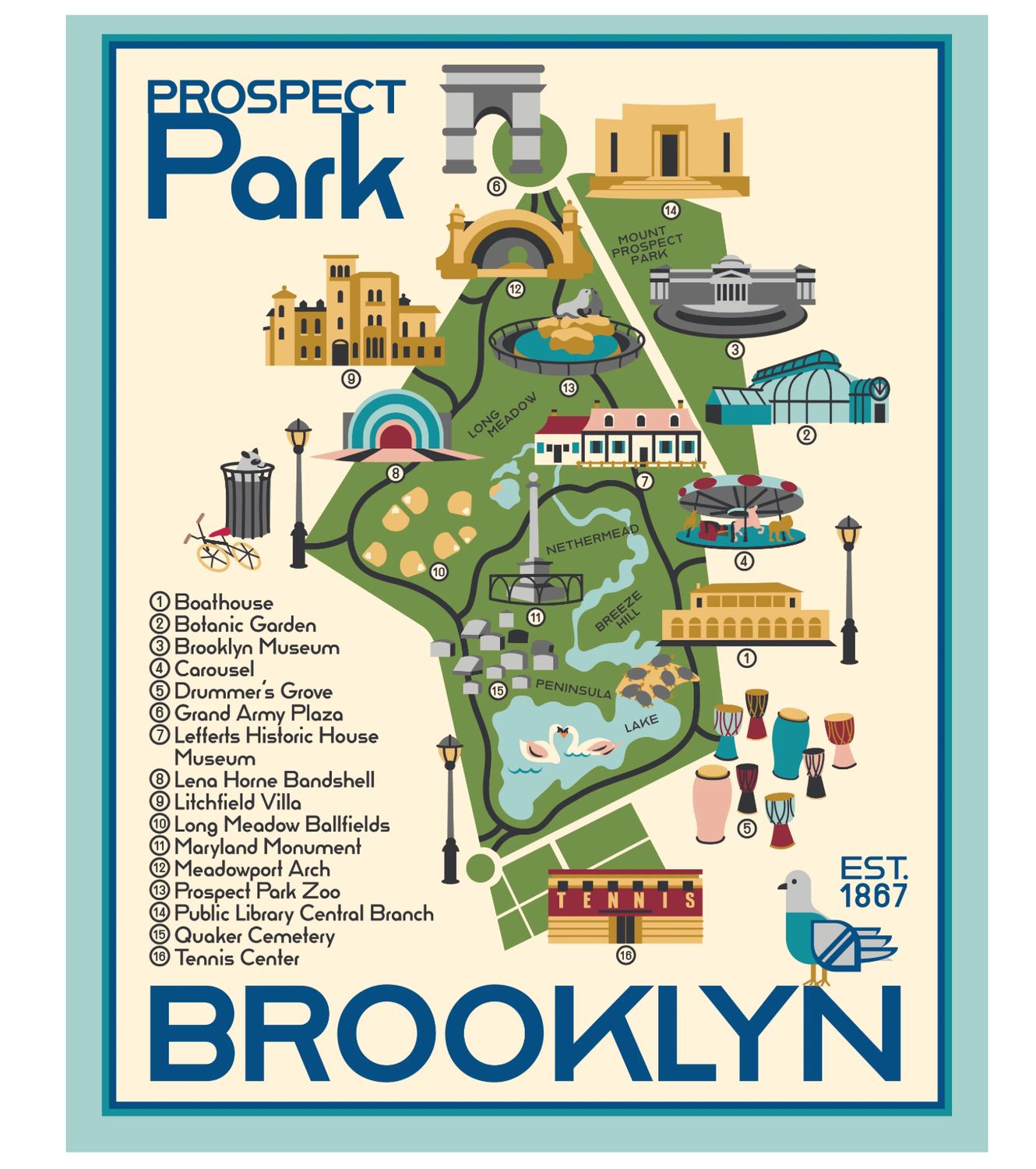 Art Print - 11x17: Prospect Park