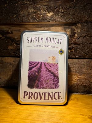 Nougat de Montélimar Provence boite en fer  200g