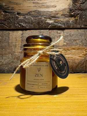 Bougie pot ambre Zen 95 g