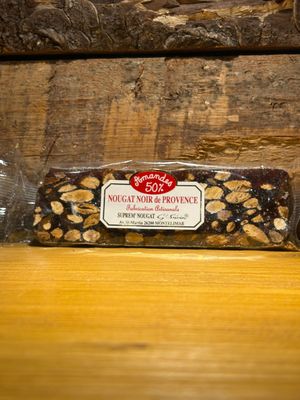 Barre de Nougat noir  de Montélimar 100grs