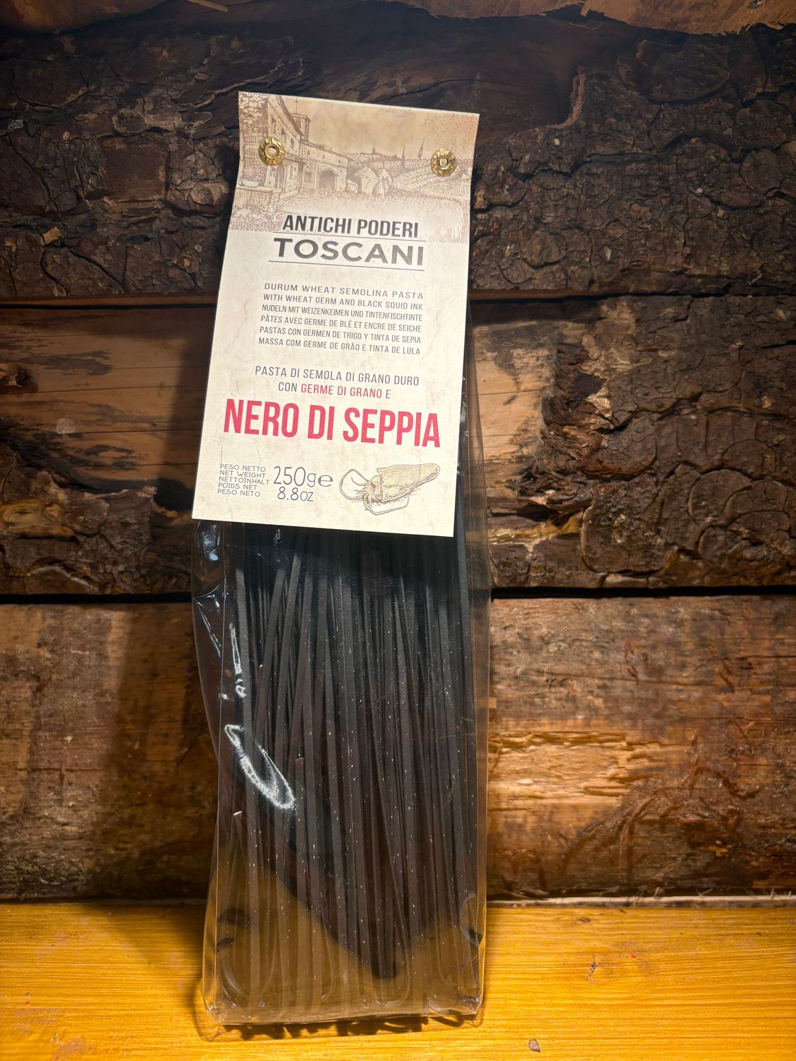 Linguines à l'encre de sèche TOSCANI 250g