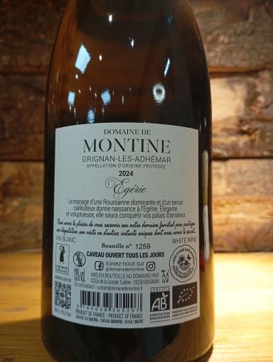 EGERIE BLANC BIO DOMAINE DE MONTINE 2024