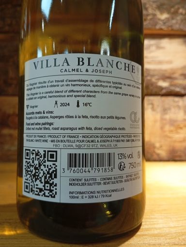 Viognier Villa Blanche