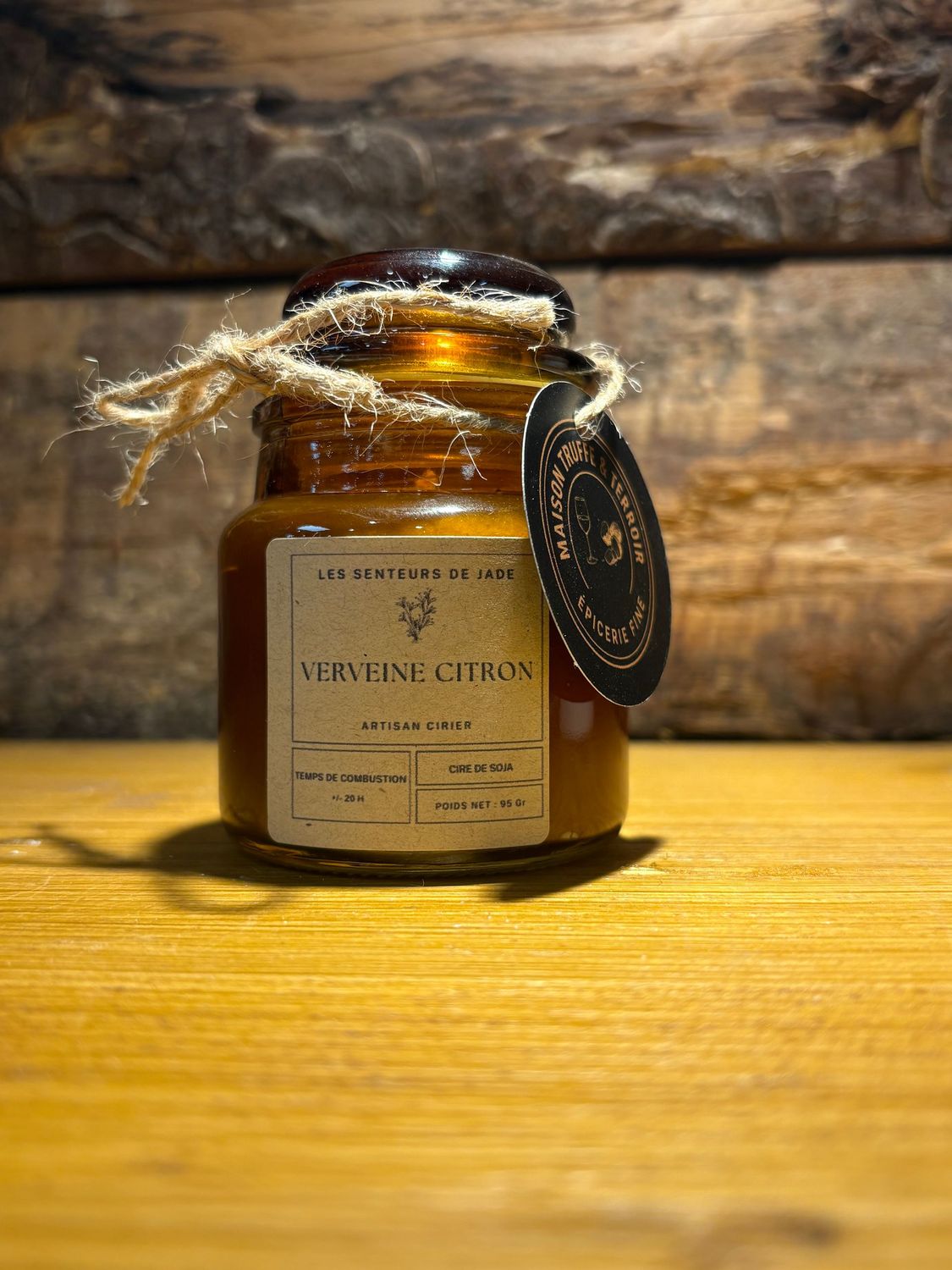 Bougie pot Ambre Verveine Citron 95g