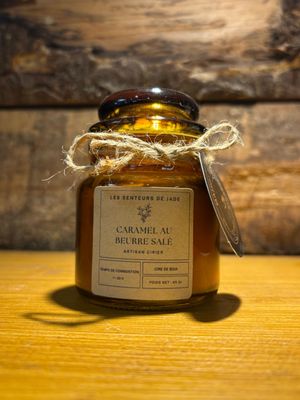 Bougie pot Ambre Caramel au beurre salé 95g