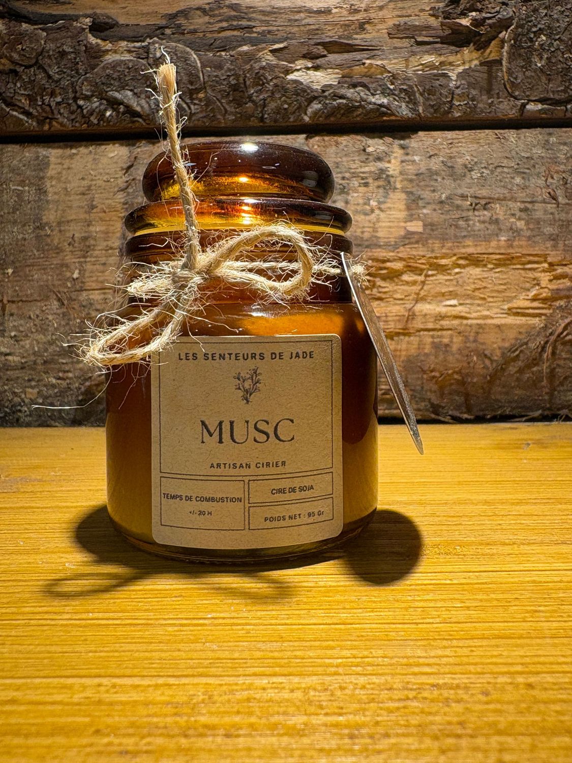 Bougie pot Ambre Musc 95g