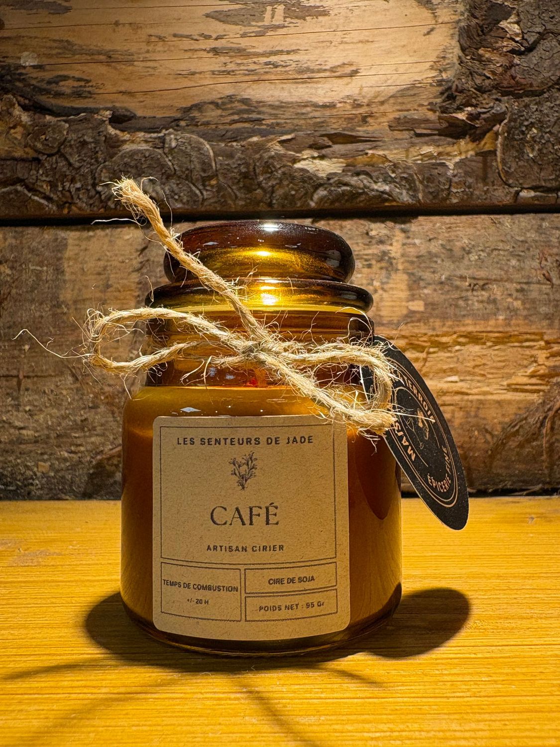 Bougie pot Ambre Café 95g