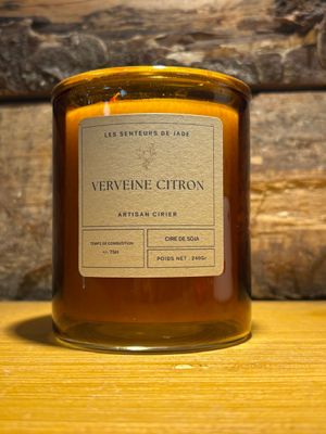 Bougie pot Ambre Verveine Citron 240 g