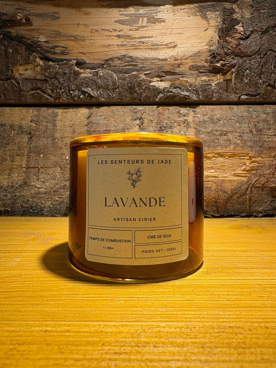 Bougie pot Ambre Lavande 150g