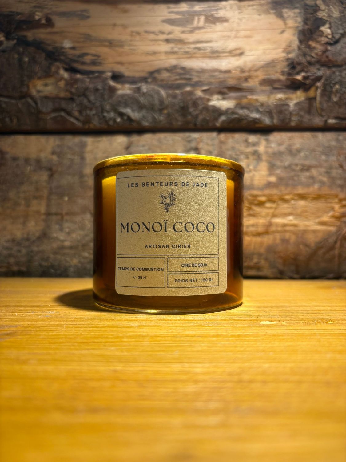 Bougie pot Ambre Monoï Coco 150 g