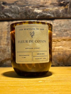 Bougie Léopard Fleur de coton 120g