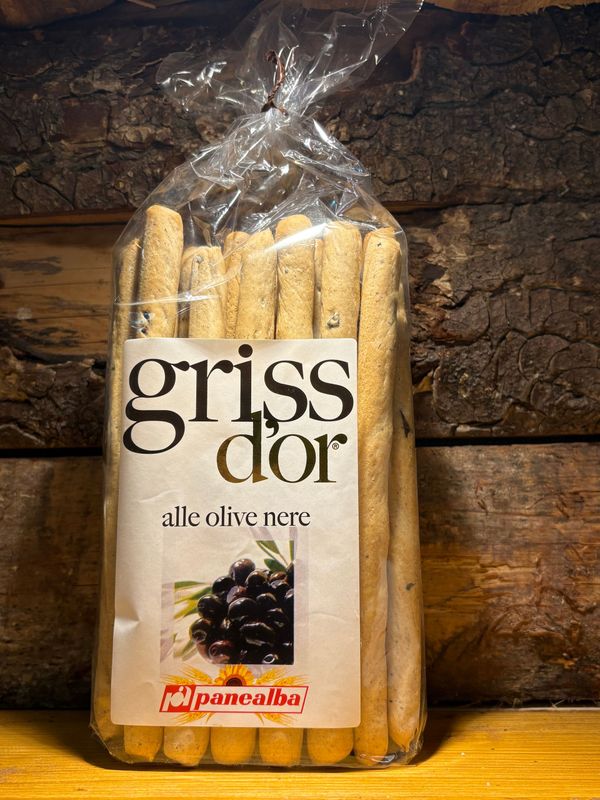 Gressins à l'olive noire 250g