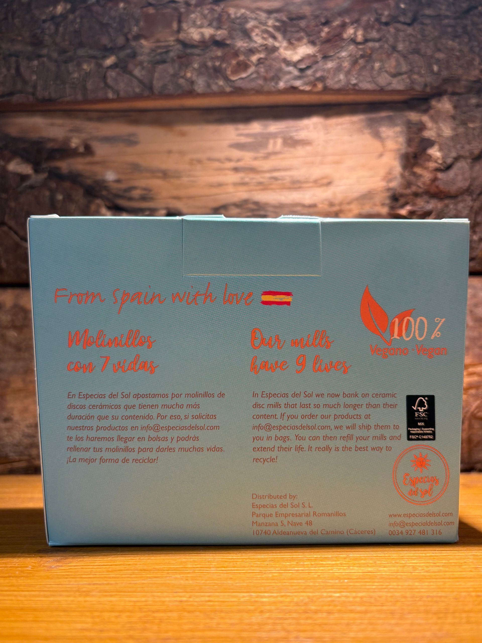Coffret de trois moulins à sel/sel d'Himalaya/ poivre