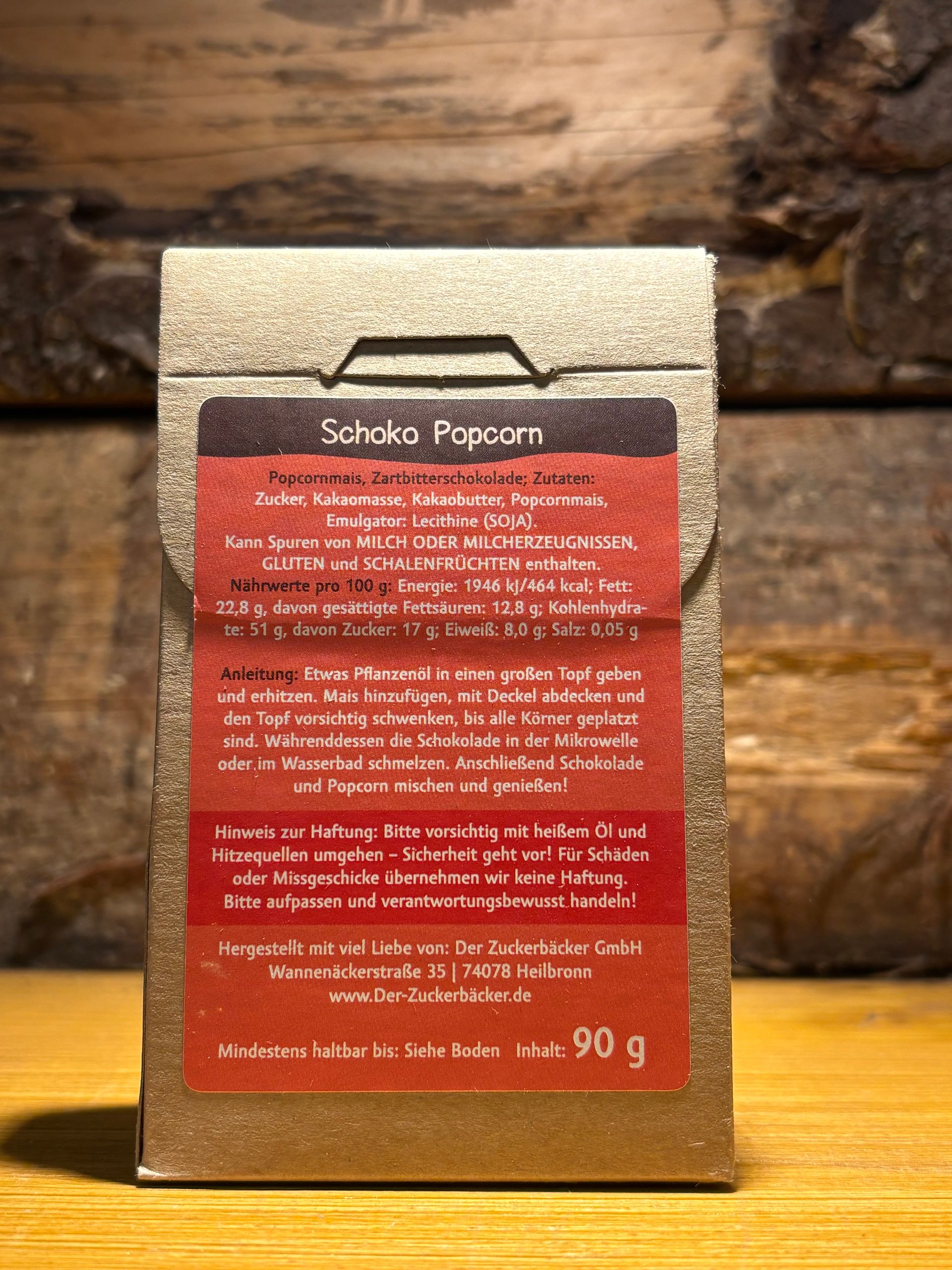 Pop corn au chocolat 90g