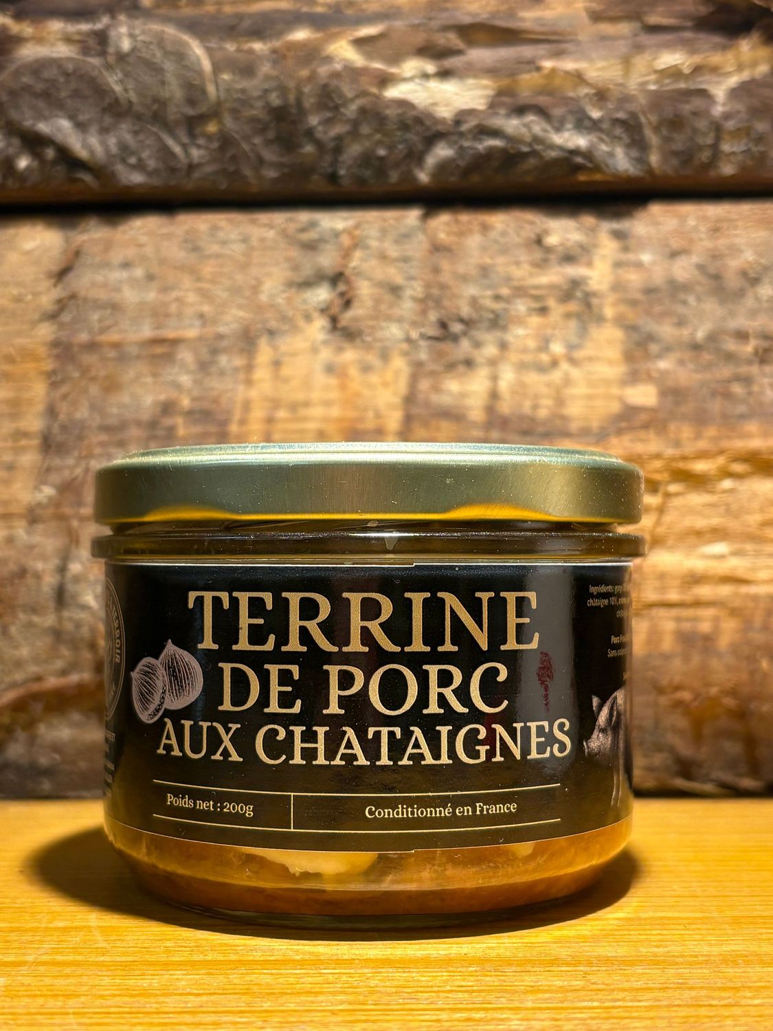 Terrine de porc aux châtaignes 200g