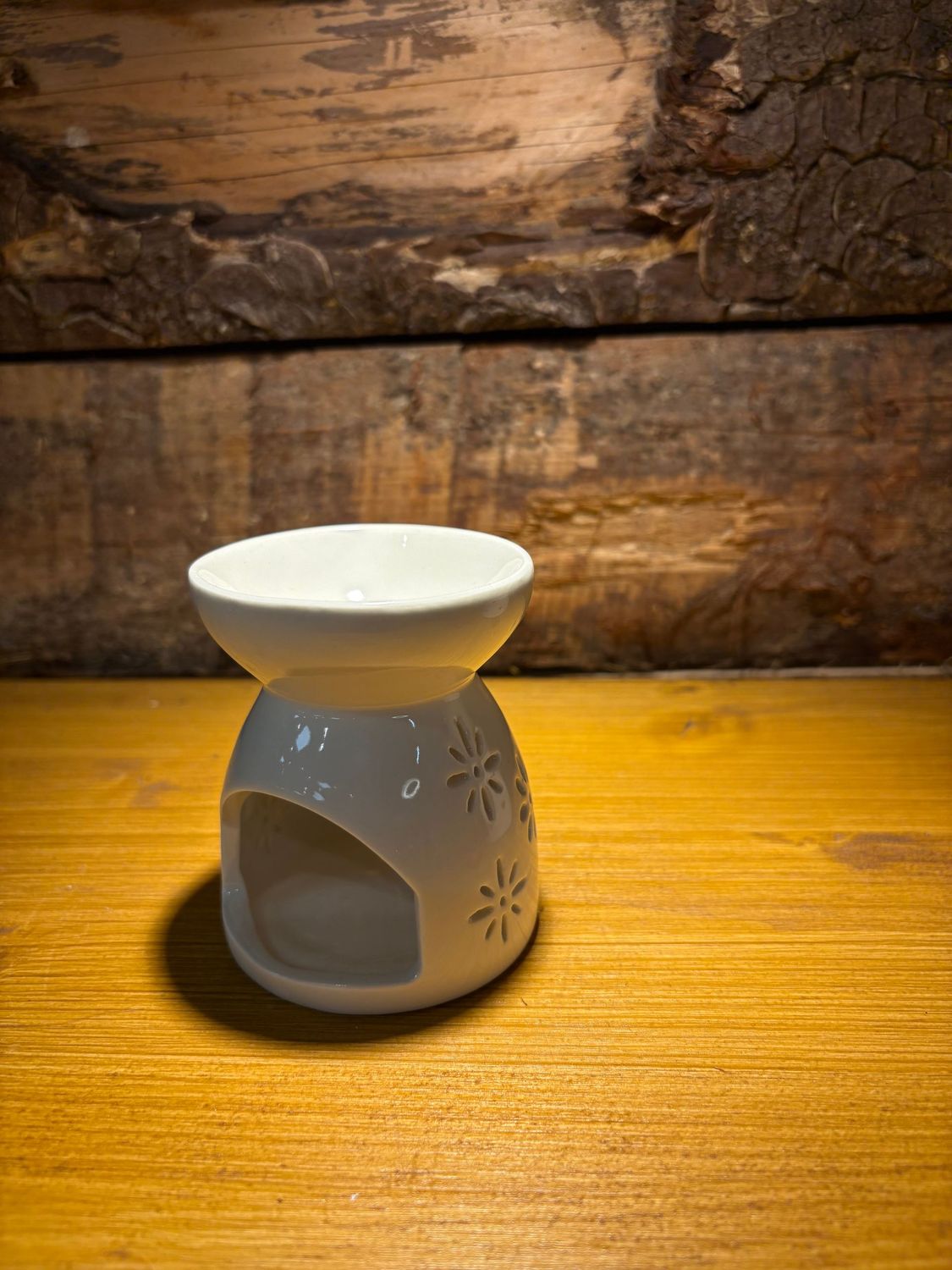 Brûleur pour fondants parfumés fleurs blanc