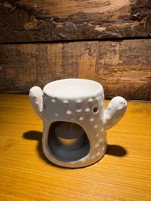 Brûleur pour fondants parfumés Cactus Blanc