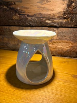 Brûleur pour fondants parfumés Blanc irisé