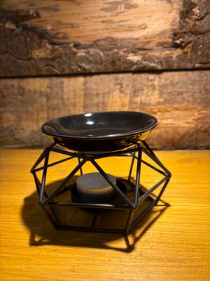 Brûleur pour fondants parfumés Quadrillage noir