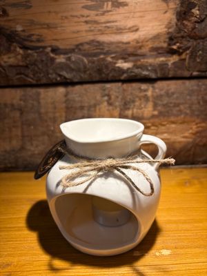 Brûleur pour fondants parfumés Pot à eau blanc