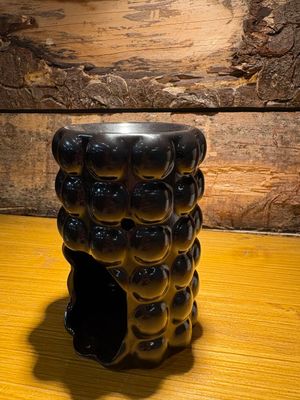 Brûleur pour fondants parfumés céramique noir irrégulier