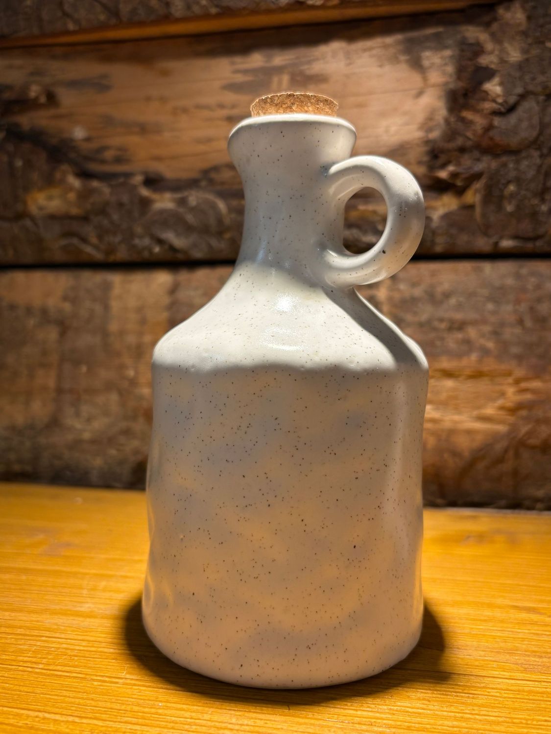 Pot à huile en céramique blanc