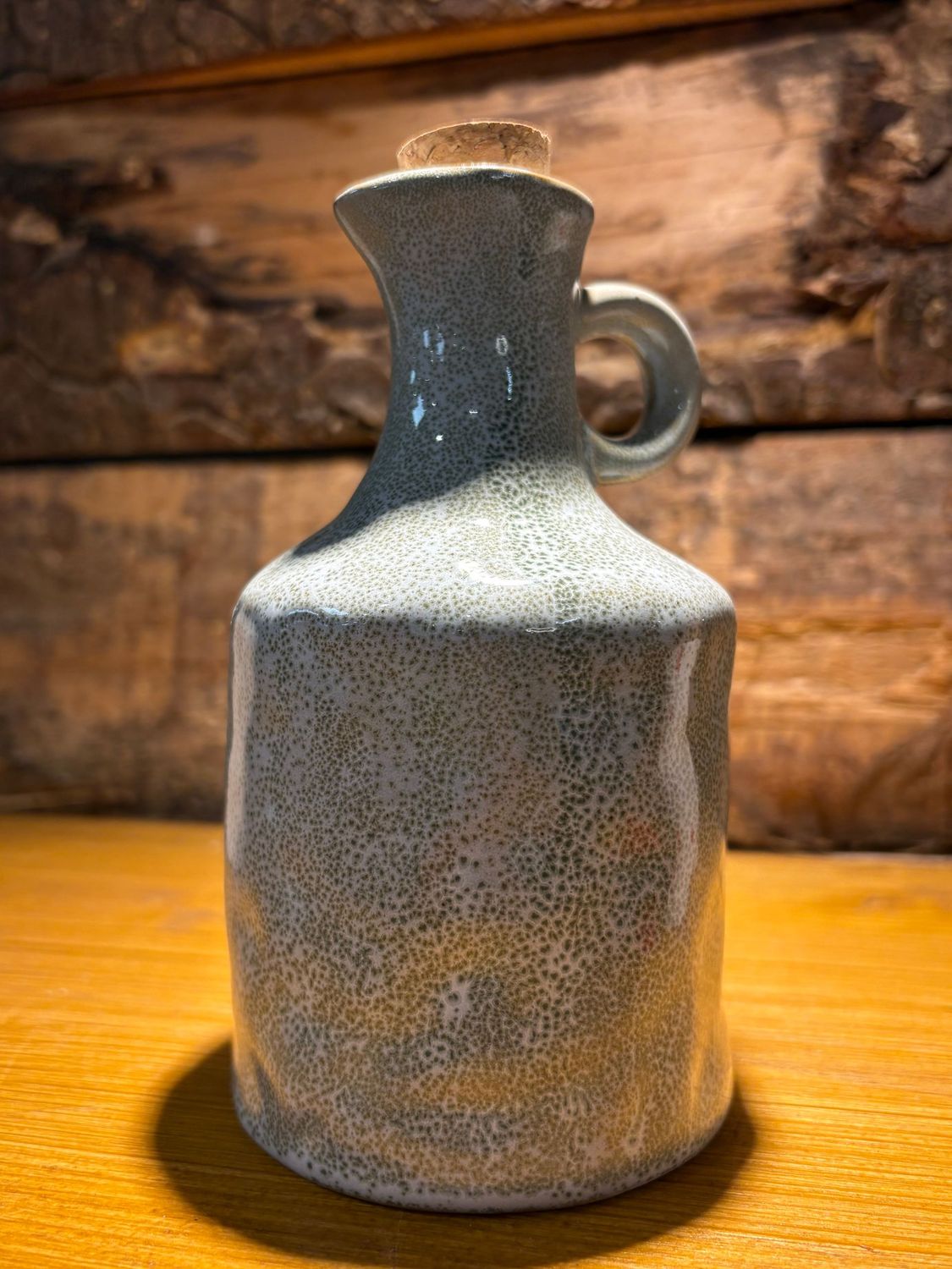 Pot à huile en céramique vert