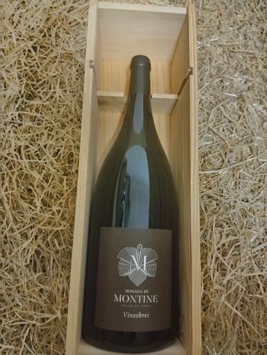 MAGNUM VINSOBRES ROUGE 2022 COFFRET BOIS DOMAINE DE MONTINE