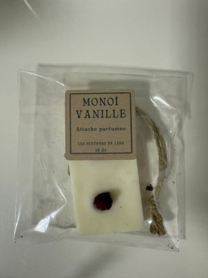 Attache parfumée Monoï vanille 18g Attache parfumée Monoï vanille 18g