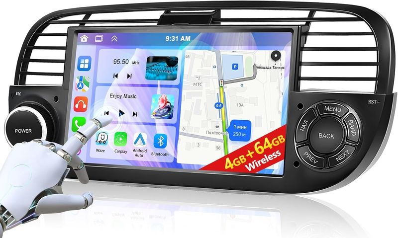 Display per  Fiat 500 2007/ 2014